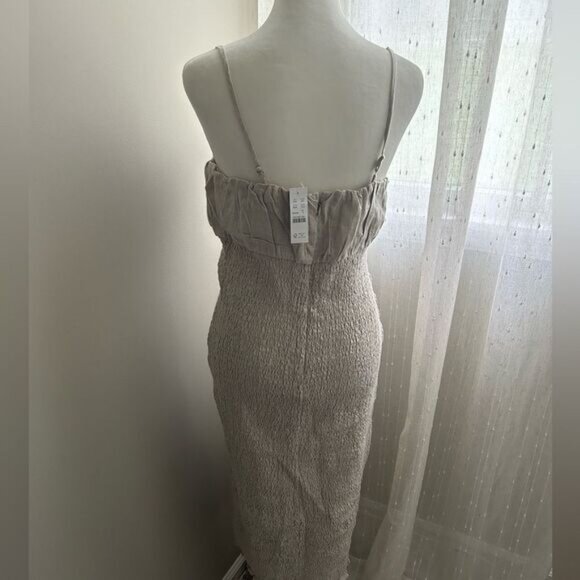 NWT J. Crew Sleeveless Fitted 100% Linen Dress - Picture 2 of 7